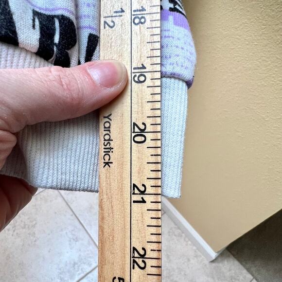 Hearts Collective Newspaper Print Womens Hoodie Sweatshirt XL - Picture 8 of 9